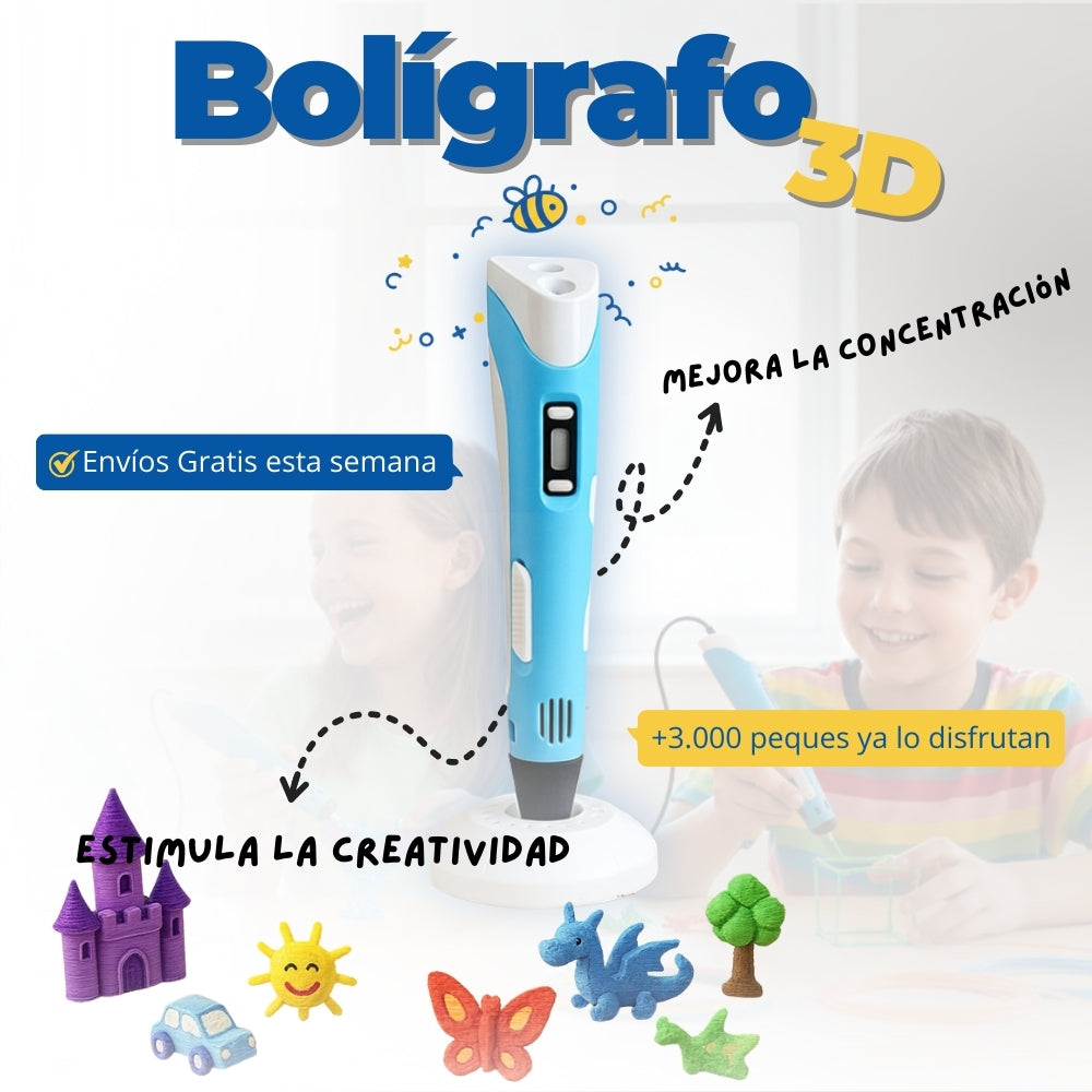 Bolígrafo 3D Mágico HoneyKids™